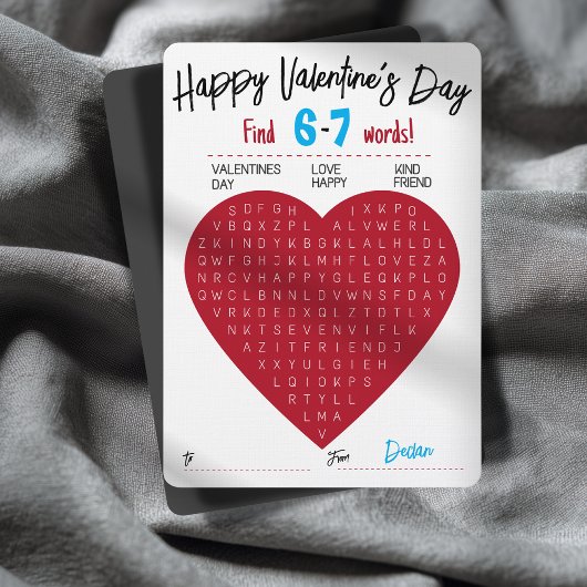 Six Seven Valentine Word Search Heart Exchange Einladung