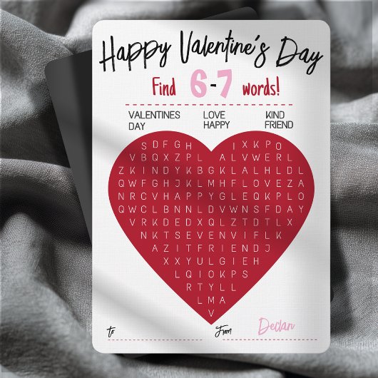 Six Seven Valentine Word Search Heart Exchange Einladung