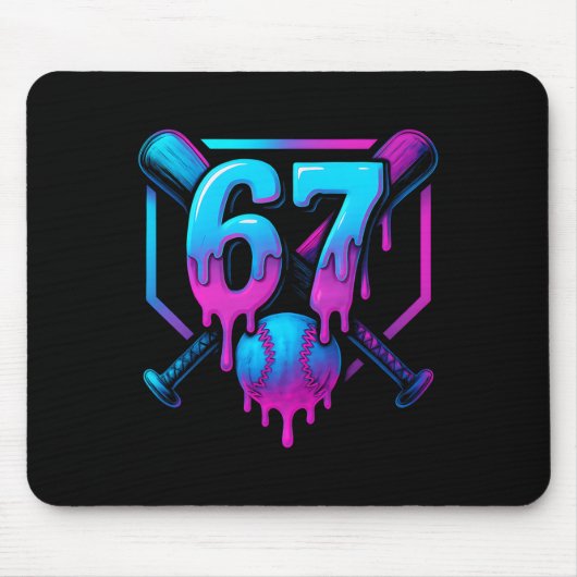 Six Seven Verkaufen Eis Drip Cool 67 Gen Alpha Sl Mousepad (Vorne)