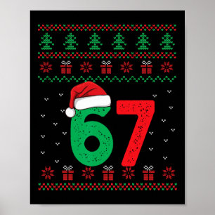 Six Seven Weihnachten 6 7 hässlicher Weihnachtspul Poster