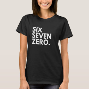 SIX SEVEN ZERO Vorwahl 670 Nördliche Marianen-Inse T-Shirt
