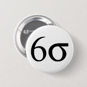 Six Sigma (Lean Six Sigma) Button (Vorne & Hinten)