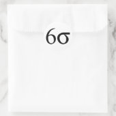 Six Sigma (Lean Six Sigma) Runder Aufkleber (Tasche)