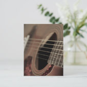 Six String Acoustic Guitar Postkarte (Stehend Vorderseite)