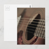 Six String Acoustic Guitar Postkarte (Vorne/Hinten)