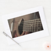 Six String Acoustic Guitar Rechteckiger Aufkleber (Umschlag)