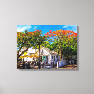 Six Toed Cat Cafe Leinwanddruck