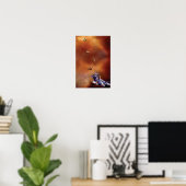 Six Wild Tigers Art Poster/Print Poster (Heimbüro)