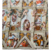Sixine Chapel Michelangelo - Vatikan, Rom, Italien Duschvorhang (Vorderseite)