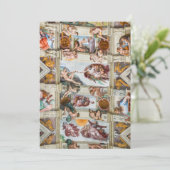 Sixine Chapel Michelangelo - Vatikan, Rom, Italien Einladung (Stehend Vorderseite)