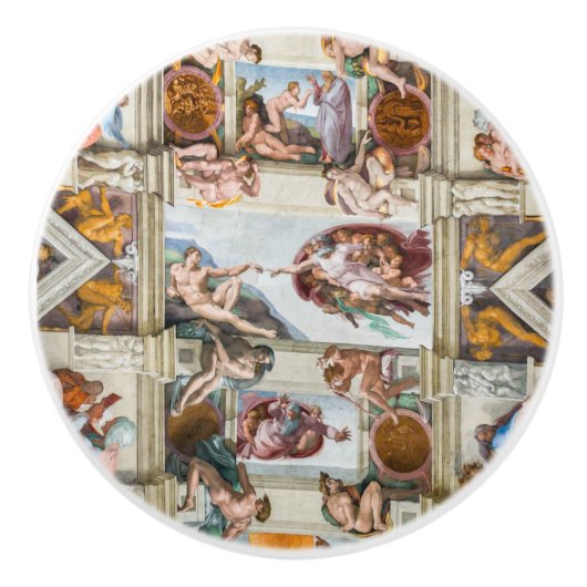 Sixine Chapel Michelangelo - Vatikan, Rom, Italien Keramikknauf (Vorderseite)