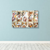 Sixine Chapel Michelangelo - Vatikan, Rom, Italien Leinwanddruck (Insitu (Holzboden))