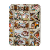 Sixine Chapel Michelangelo - Vatikan, Rom, Italien Magnet (Vertikal)