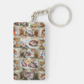 Sixine Chapel Michelangelo - Vatikan, Rom, Italien Schlüsselanhänger (Rückseite)