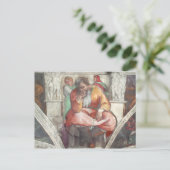 Sixine Kapelldecke: Der Prophet Jeremiah Postkarte (Stehend Vorderseite)