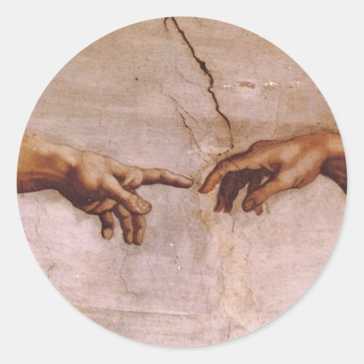 Sixine Kapelldecke Runder Aufkleber (Vorderseite)