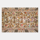 Sixine Kapelldecke von Michelangelo Geschenkpapier Set (Vorderseite 2)