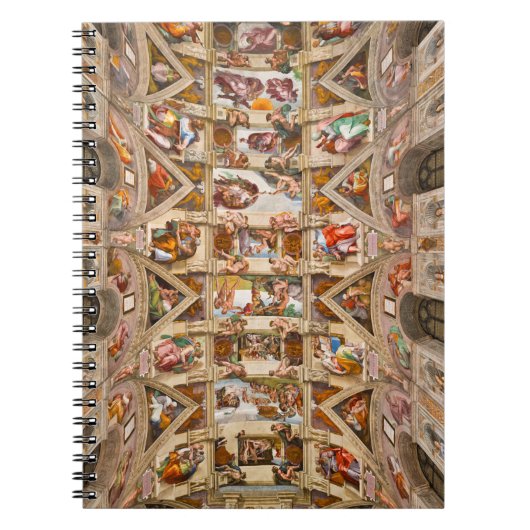 Sixine Kapelldecke von Michelangelo Notizblock (Vorderseite)
