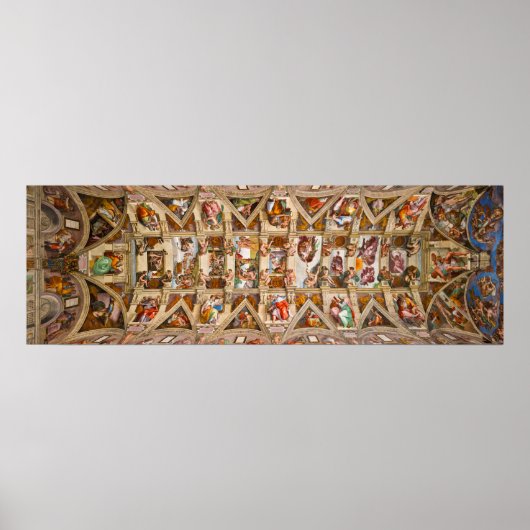 Sixine Kapelldecke von Michelangelo Poster (Vorne)