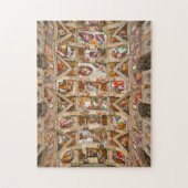 Sixine Kapelldecke von Michelangelo Puzzle (Vertikal)