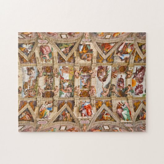 Sixine Kapelldecke von Michelangelo Puzzle (Horizontal)