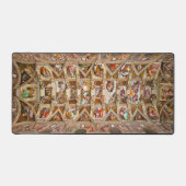 Sixine Kapelldecke von Michelangelo Schreibtischunterlage (Vorderseite)