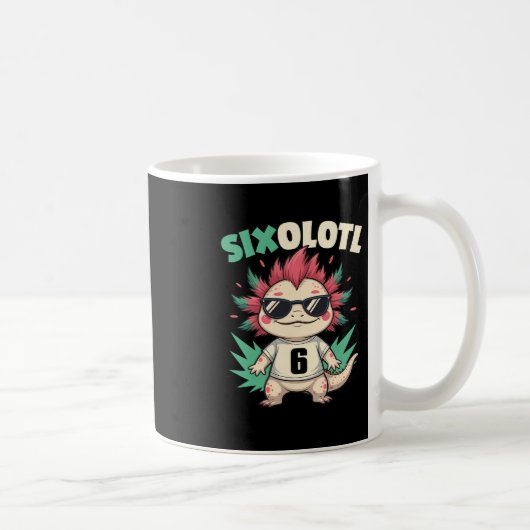 Sixolotl – Lustiger Axolotl Halloween Nummer 6 Kos Kaffeetasse (Rechts)