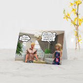 Sixpack-Shirt! Karte (Gelbe Blume)