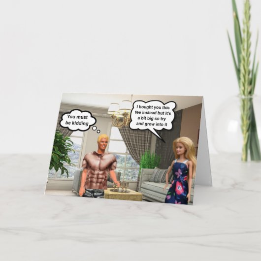 Sixpack-Shirt! Karte (Vorderseite)