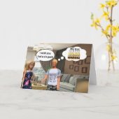 Sixpack-Shirt! Karte (Gelbe Blume)