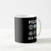 Sixpack-T - Shirt des Piloten | Fluggeräte Avia Kaffeetasse (VorderseiteRechts)