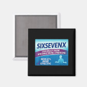 Sixsevenx Relief From Meme Numbers Parody Teacher  Magnet (Vorderseite/Rückseite)