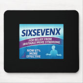Sixsevenx Relief From Meme Numbers Parody Teacher  Mousepad (Vorne)