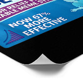 Sixsevenx Relief From Meme Numbers Parody Teacher  Poster (Ecke)