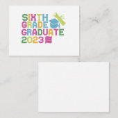 Sixth Grade Graduate 2023 Graduation Vacation Gift Mitteilungskarte (Vorne/Hinten)