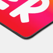 Sixth Grade Teacher | Text Design Orange Red Ombre Schreibtischunterlage (Ecke)