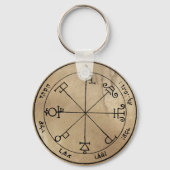 Sixth Pentacle of Saturn Keychain Schlüsselanhänger (Vorderseite)