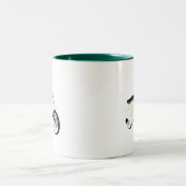 Sixties Mod Scooter Zweifarbige Tasse (Mittel)