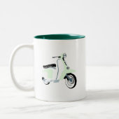 Sixties Mod Scooter Zweifarbige Tasse (Links)