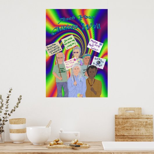 Sixties Protest Poster (Küche)