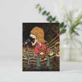 Sixties Rocker Postkarte (Stehend Vorderseite)