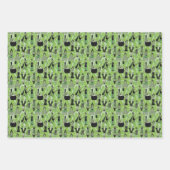 Sixties Witches - Retro Fashion Halloween Geschenkpapier Set (Vorderseite 2)