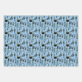 Sixties Witches - Retro Fashion Halloween Geschenkpapier Set (Vorderseite)