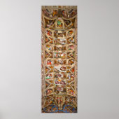 Sixtinische Kapelldecke, 1512 von Michelangelo Poster (Vorne)