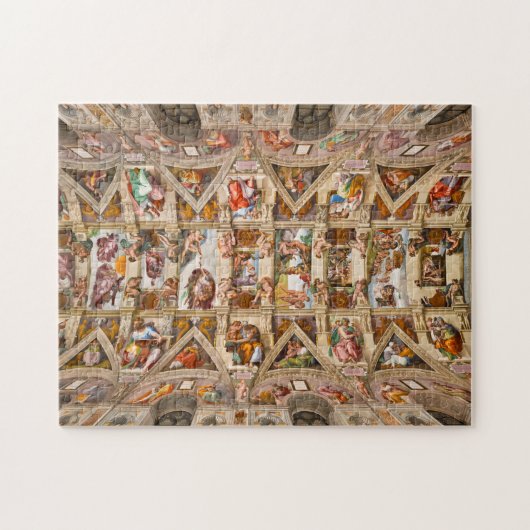 Sixtinische Kapelldecke, 1512 von Michelangelo Puzzle (Horizontal)