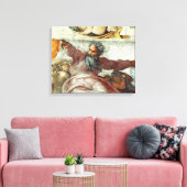 Sixtinische Kapelldecke 2 Leinwanddruck (Insitu (Wohnzimmer))