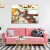 Sixtinische Kapelldecke 2 Leinwanddruck (Insitu (Wohnzimmer))