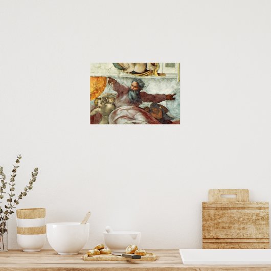 Sixtinische Kapelldecke 2 Poster (Küche)