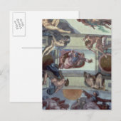 Sixtinische Kapelldecke 2 Postkarte (Vorne/Hinten)