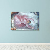 Sixtinische Kapelldecke 3 Leinwanddruck (Insitu (Holzboden))